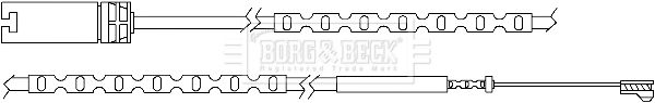 BORG & BECK Kulumisenilmaisin, jarrupala BWL3055